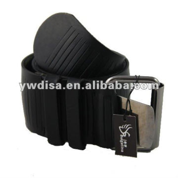 Newest Wide Black Leather Belt Strap With Factory Price